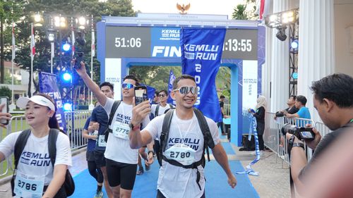Race photo from KEMLU RUN 2025