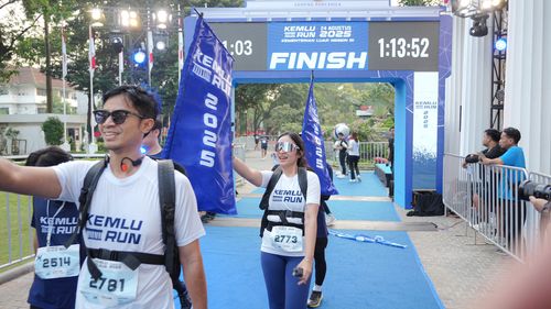 Race photo from KEMLU RUN 2025