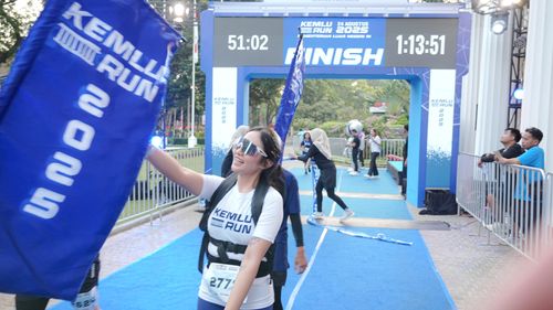 Race photo from KEMLU RUN 2025
