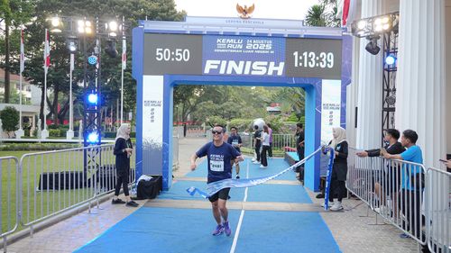 Race photo from KEMLU RUN 2025