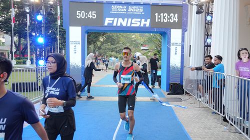 Race photo from KEMLU RUN 2025