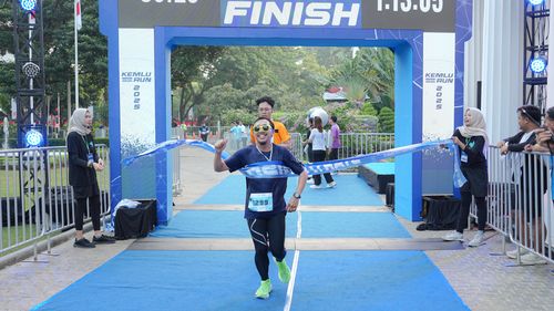 Race photo from KEMLU RUN 2025