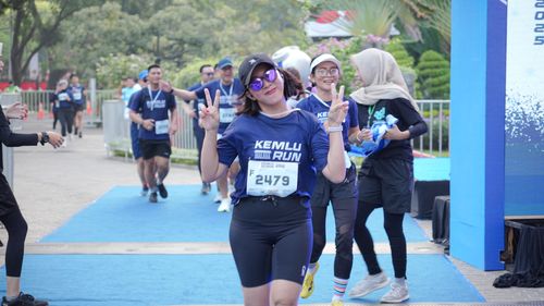 Race photo from KEMLU RUN 2025