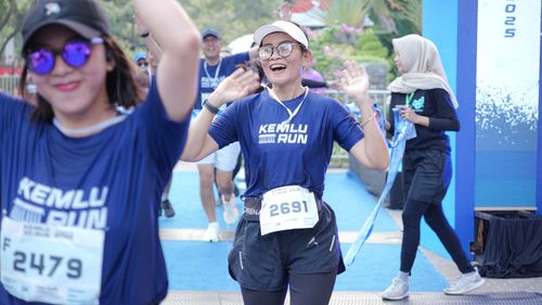 Race photo from KEMLU RUN 2025