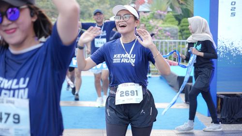 Race photo from KEMLU RUN 2025