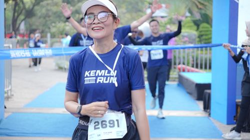 Race photo from KEMLU RUN 2025