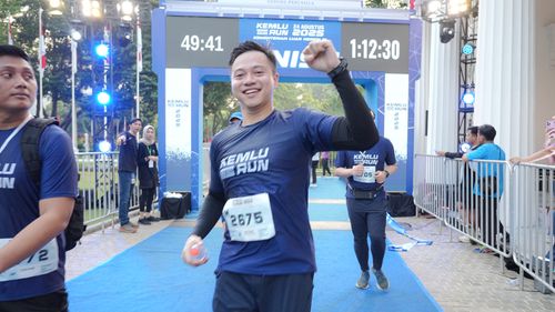 Race photo from KEMLU RUN 2025