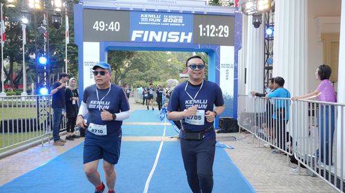 Race photo from KEMLU RUN 2025