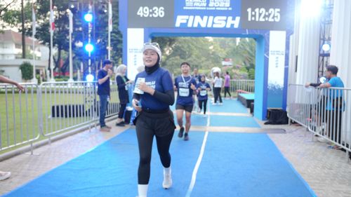 Race photo from KEMLU RUN 2025