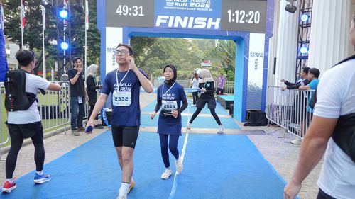 Race photo from KEMLU RUN 2025