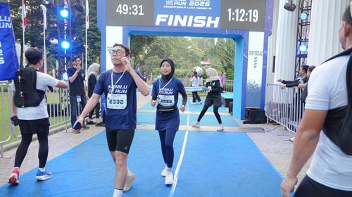 Race photo from KEMLU RUN 2025