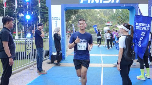 Race photo from KEMLU RUN 2025