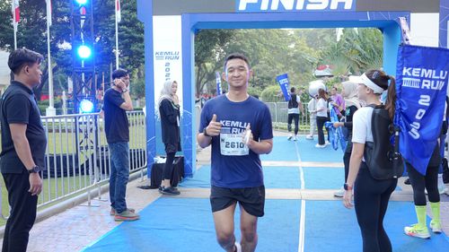 Race photo from KEMLU RUN 2025
