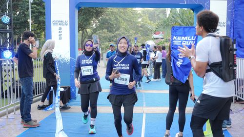 Race photo from KEMLU RUN 2025
