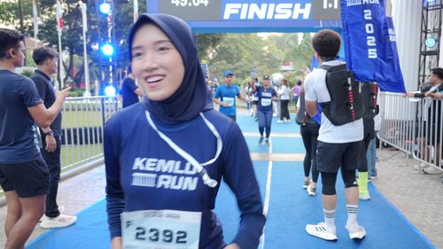 Race photo from KEMLU RUN 2025