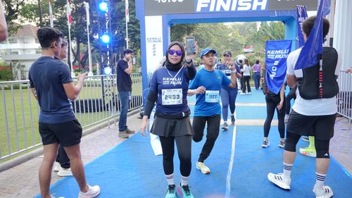 Race photo from KEMLU RUN 2025