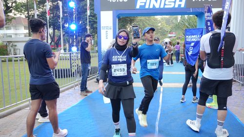 Race photo from KEMLU RUN 2025
