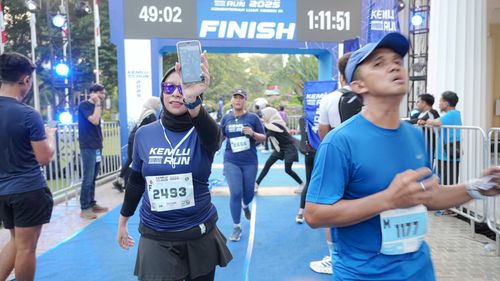 Race photo from KEMLU RUN 2025