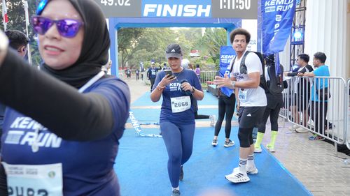 Race photo from KEMLU RUN 2025