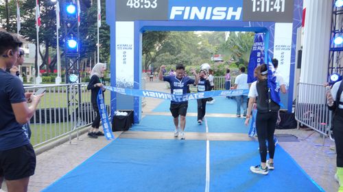 Race photo from KEMLU RUN 2025