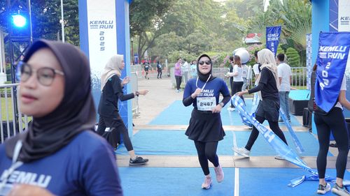 Race photo from KEMLU RUN 2025