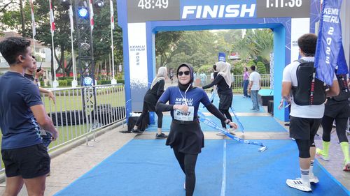 Race photo from KEMLU RUN 2025