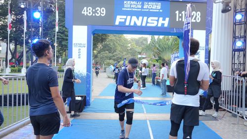 Race photo from KEMLU RUN 2025