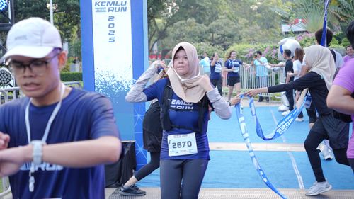 Race photo from KEMLU RUN 2025
