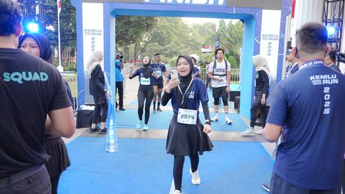 Race photo from KEMLU RUN 2025
