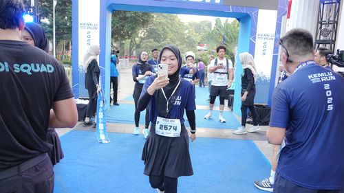 Race photo from KEMLU RUN 2025