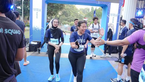 Race photo from KEMLU RUN 2025
