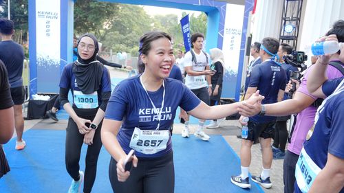 Race photo from KEMLU RUN 2025