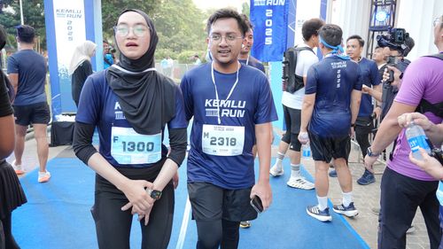 Race photo from KEMLU RUN 2025