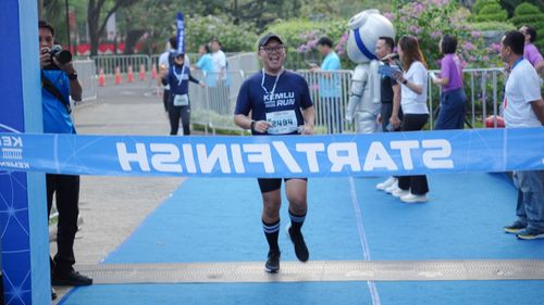 Race photo from KEMLU RUN 2025