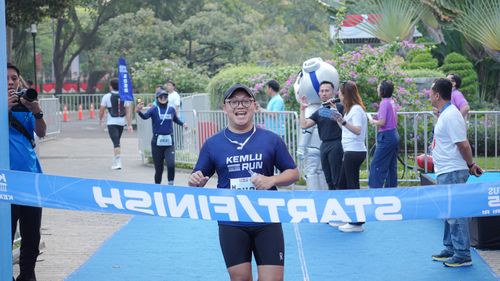 Race photo from KEMLU RUN 2025
