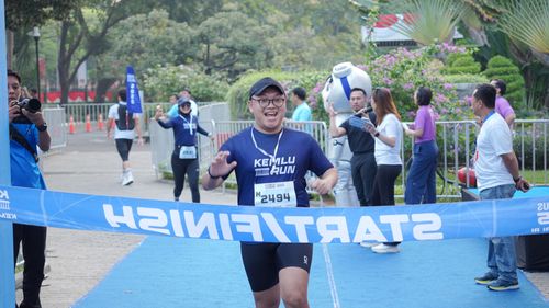 Race photo from KEMLU RUN 2025