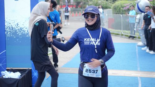 Race photo from KEMLU RUN 2025