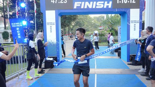 Race photo from KEMLU RUN 2025