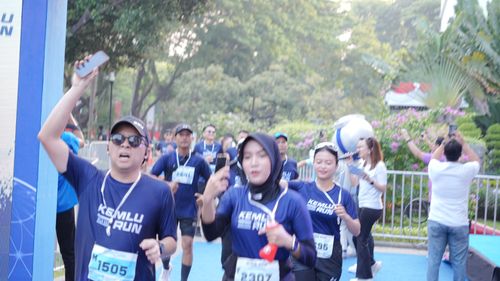 Race photo from KEMLU RUN 2025