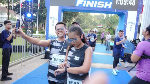 Race photo from KEMLU RUN 2025