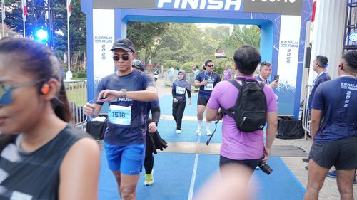 Race photo from KEMLU RUN 2025
