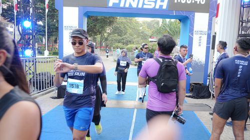 Race photo from KEMLU RUN 2025