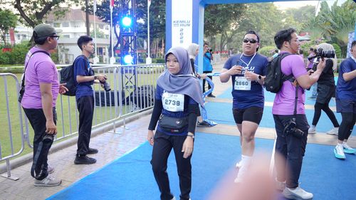 Race photo from KEMLU RUN 2025