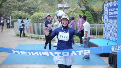Race photo from KEMLU RUN 2025