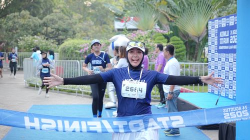 Race photo from KEMLU RUN 2025