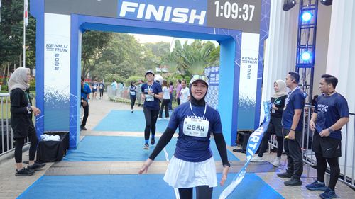 Race photo from KEMLU RUN 2025