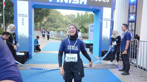 Race photo from KEMLU RUN 2025