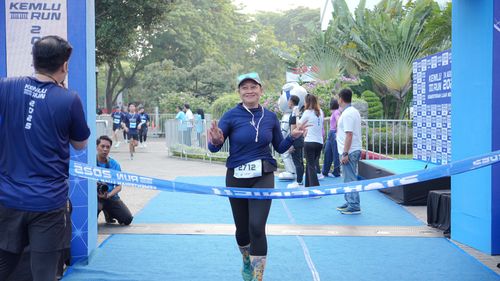 Race photo from KEMLU RUN 2025