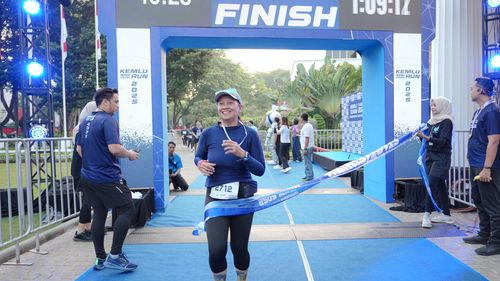 Race photo from KEMLU RUN 2025