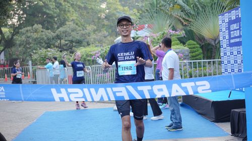 Race photo from KEMLU RUN 2025